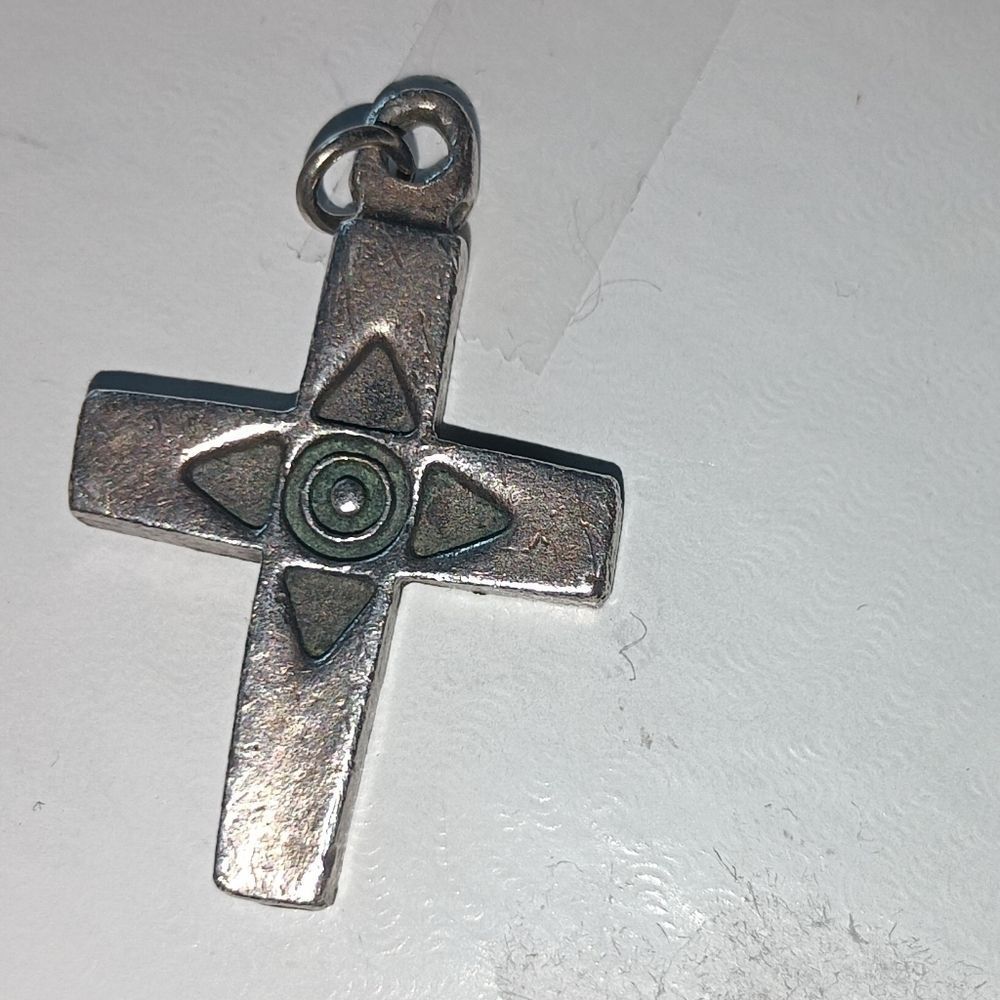 Solid Sterling Silver Cross Pendant